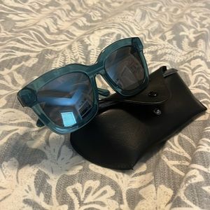 Diff Carson Teal Haze + Gray Mirror + Polarized Sunglasses